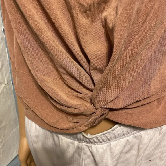 Express Cropped Twist Knot Tank Top Women XL Beach Summer Coastal Y2K Soft Comf - Picture 4 of 5